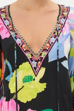 A-Line Gathered Panel Dress Away With The Fairies Size 16 for rent on The Volte - image 5