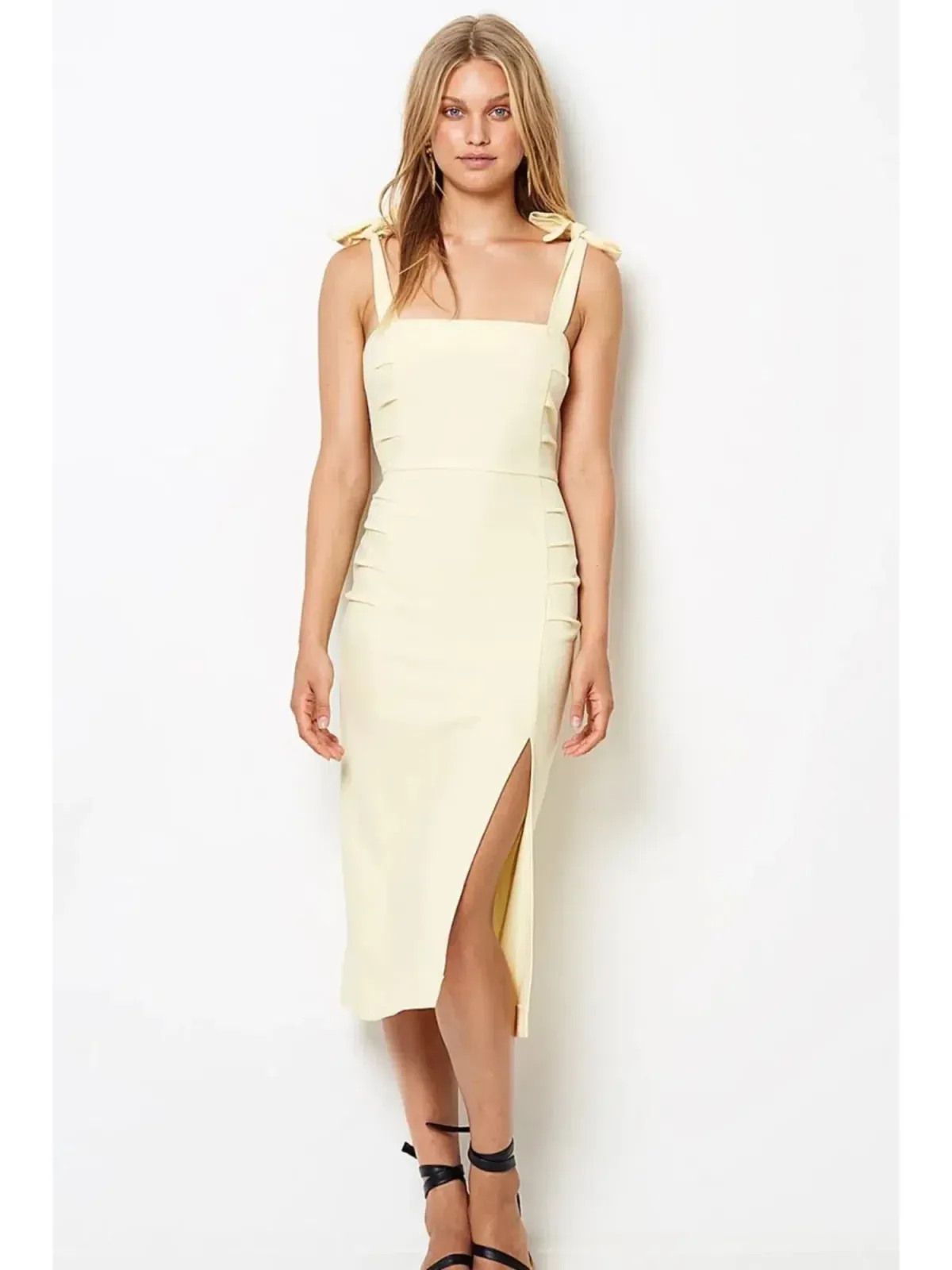 Bec & Bridge Bonita Tie Dress in Butter Size AU 6 - Image 1