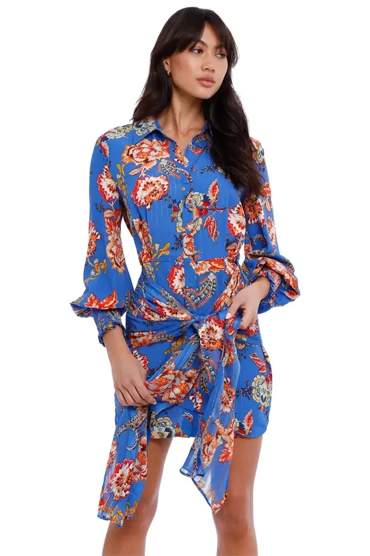 Elliatt Independence Dress in Blue Size 12 - Image 3