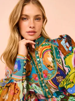 Alemais Evergreen Mini Dress Multi Size 12 for rent on The Volte - image 4