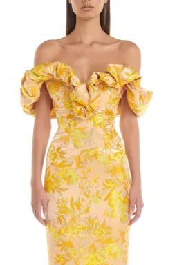 Eliya the Label Brielle Midi Dress Floral Size 10 for rent on The Volte - image 2
