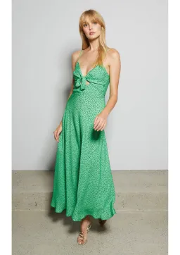 Bec & Bridge Neve Midi Dress Green Size 6 for rent on The Volte - image 1