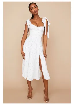 House of CB Alicia Midi Sundress White Floral Size S / AU 8 for rent on The Volte - image 1