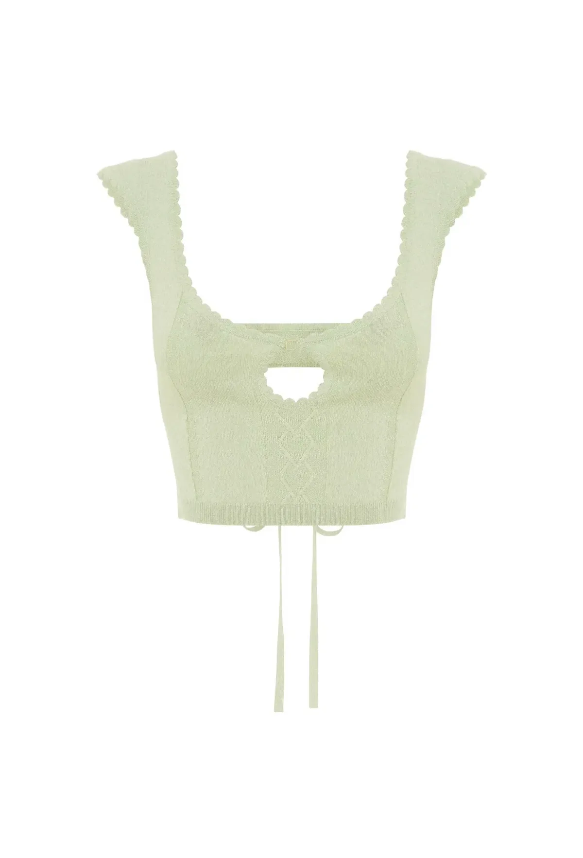 Amiss the Label Joanne Top & Skirt Set Green Size 12 - Image 5