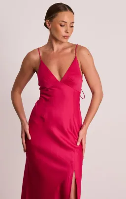 Pasduchas Dreamland Slip Midi Dress Pink Size 10 for rent on The Volte - image 2