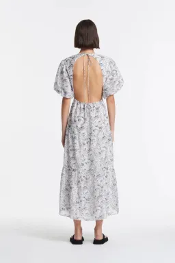 Sir the Label Caprice Open Back Midi Dress Floral Print Size 8 for rent on The Volte - image 2