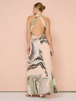 Sovere Molten Maxi Dress Green Size 10 for rent on The Volte - image 3