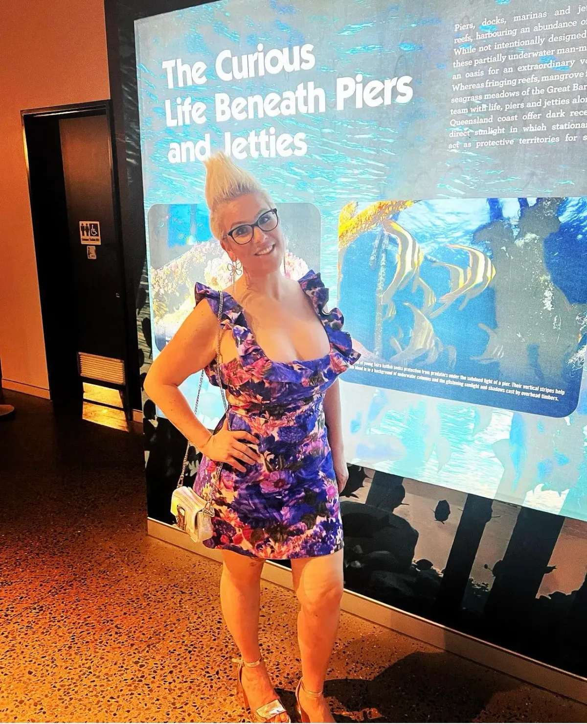 Zimmermann  High Tide Frill Mini Dress Purple Ikat Size 3 / AU 14 - Image 1