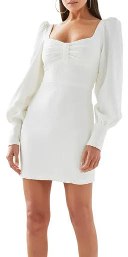 By Johnny Mia Cuff Sleeve Mini Dress White Size 10 for rent on The Volte - image 3