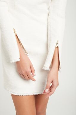 Rebecca Vallance Clara Mini Dress Ivory Size 8 for rent on The Volte - image 4