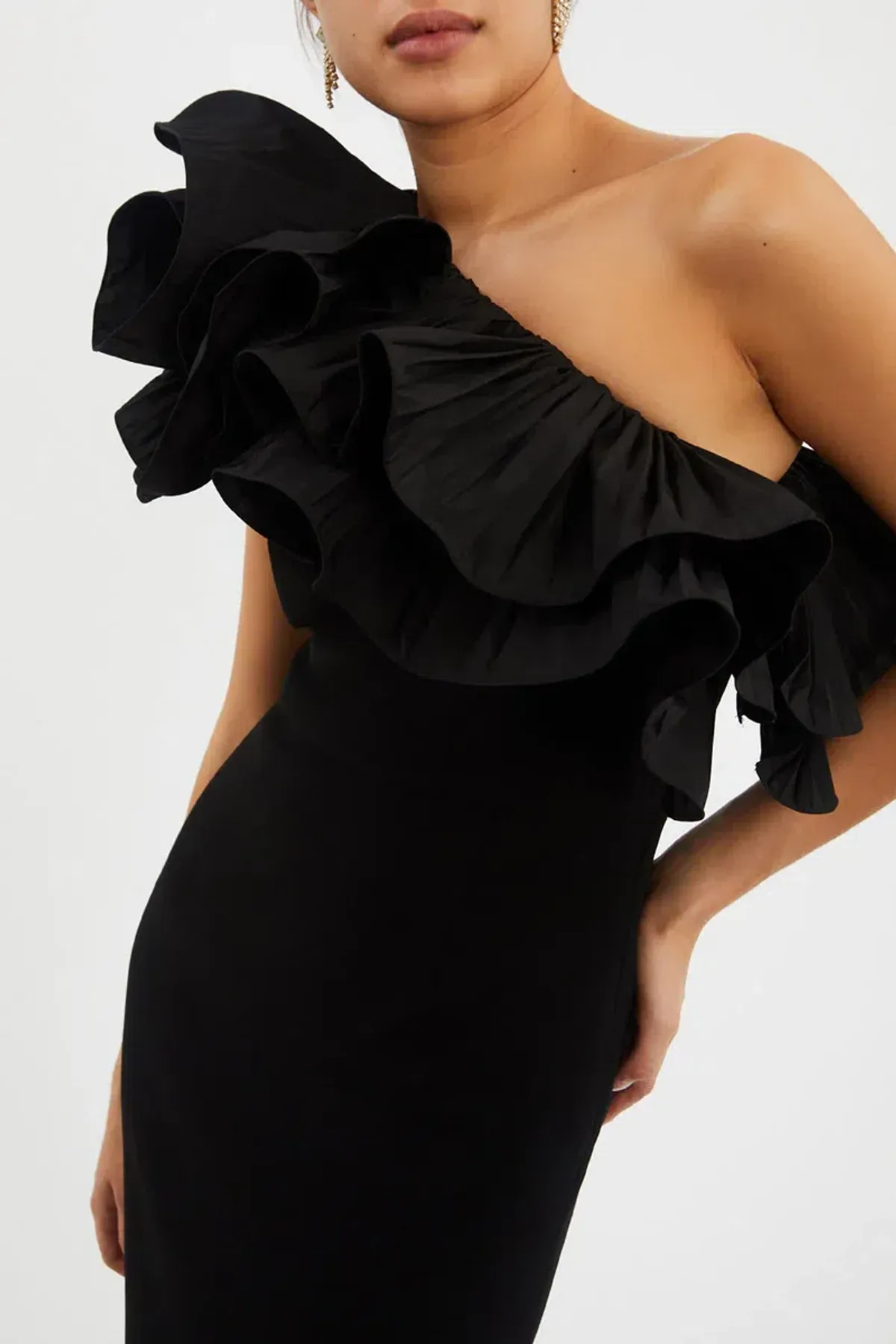 Rebecca Vallance Chloe Gown Black Size 12 - Image 4