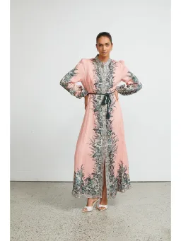 Zimmermann Moonshine Billow Long Sleeve Dress Pink Size 1 / AU 10 for rent on The Volte - image 3