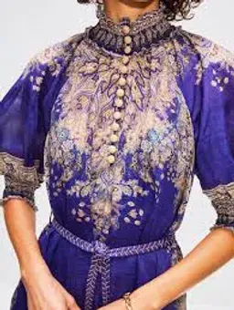 Zimmermann Anneke Swing Maxi Dress in Indigo Paisley Size 3/AU 14 for rent on The Volte - image 4