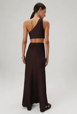 Misha Kristin Satin Gown Port Size 8 for rent on The Volte - image 3