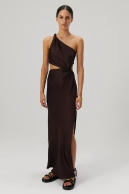 Misha Kristin Satin Gown Port Size 8 for rent on The Volte - image 1