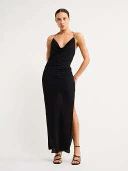 Bec & Bridge Lexie Cowl Maxi Dress Black Size 8 for rent on The Volte - image 1