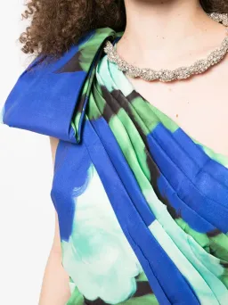 Rachel Gilbert Fauve Midi Dress Electric Floral Print Size 1 / AU 8 for rent on The Volte - image 2