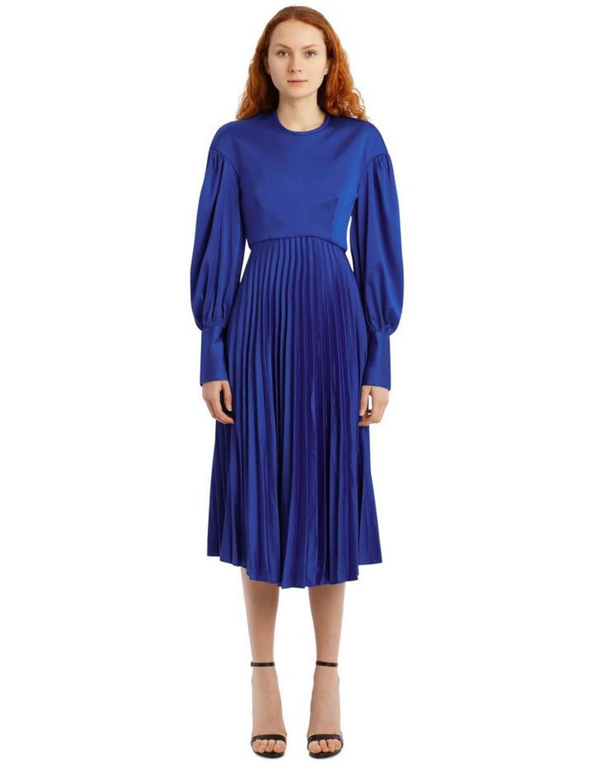 Nicola Finnetti  Evelyn Midi Blue Dress Size 8 - Image 1