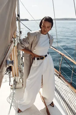 Dissh Harley Boyfriend Two-Piece Suit White Size 8 for rent on The Volte - image 6