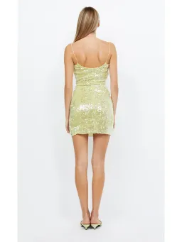 Bec & Bridge Venus Sequin Mini Dress Citrus Size AU 6 for rent on The Volte - image 2