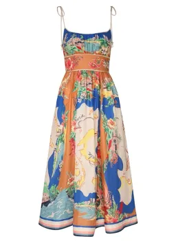 Zimmermann Alight Picnic Midi Dress Print Size 0 / AU 8 for rent on The Volte - image 3