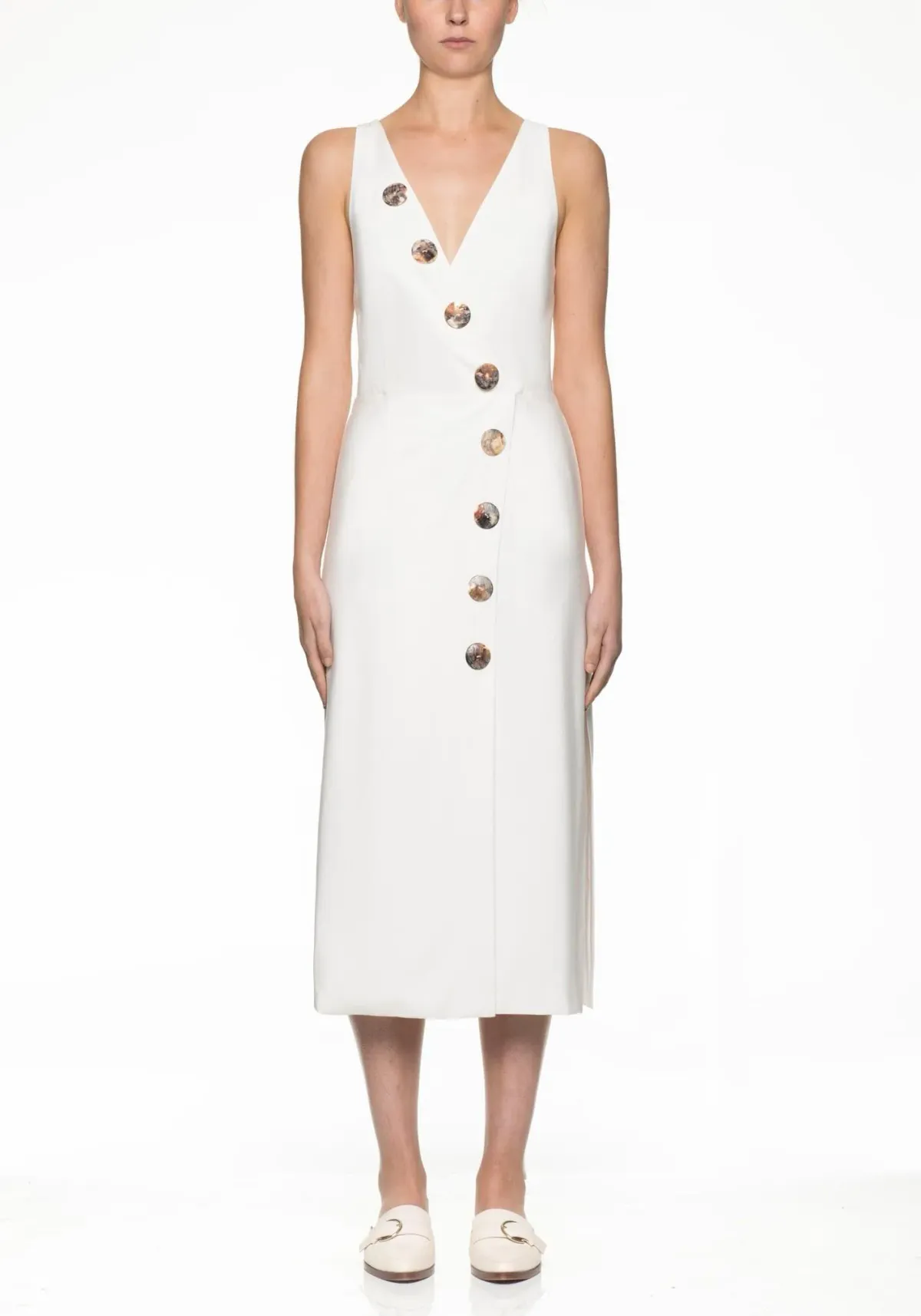 Viktoria and Woods Cardin Midi Dress White Size 00 / AU 4 - Image 1