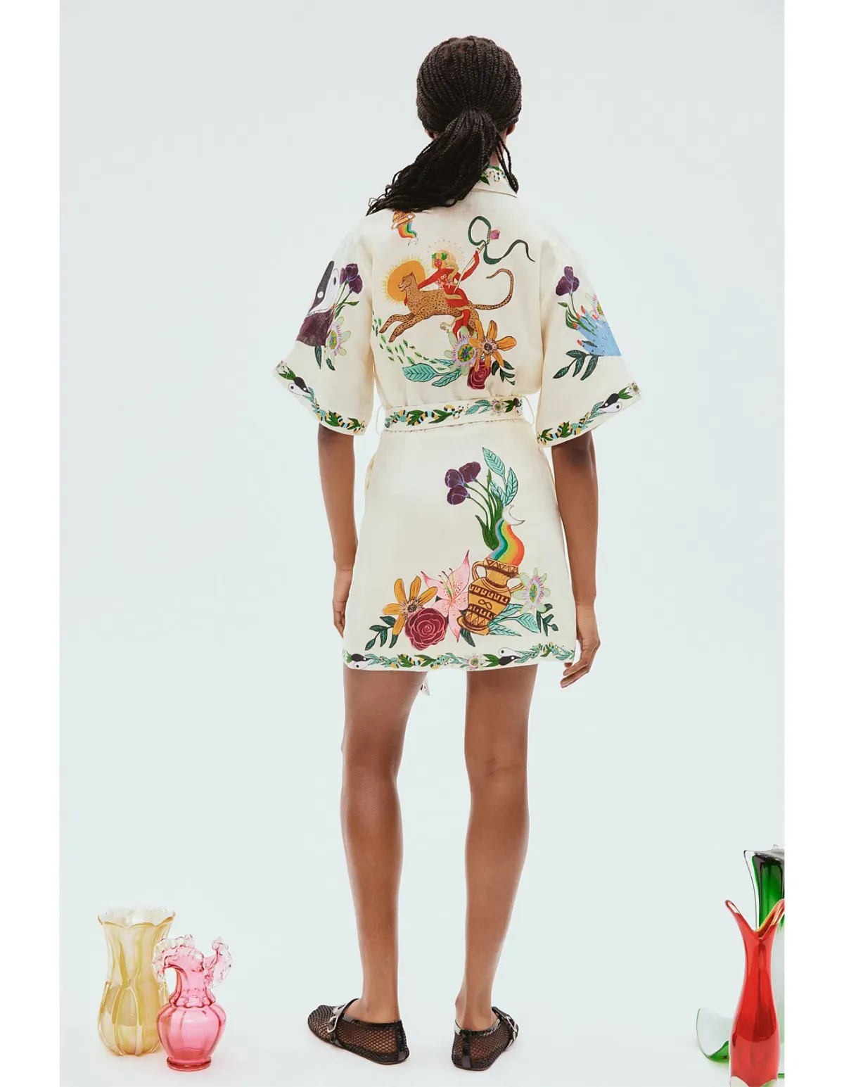 Alemais Meagan Mini Dress Print Size 12 - Image 3