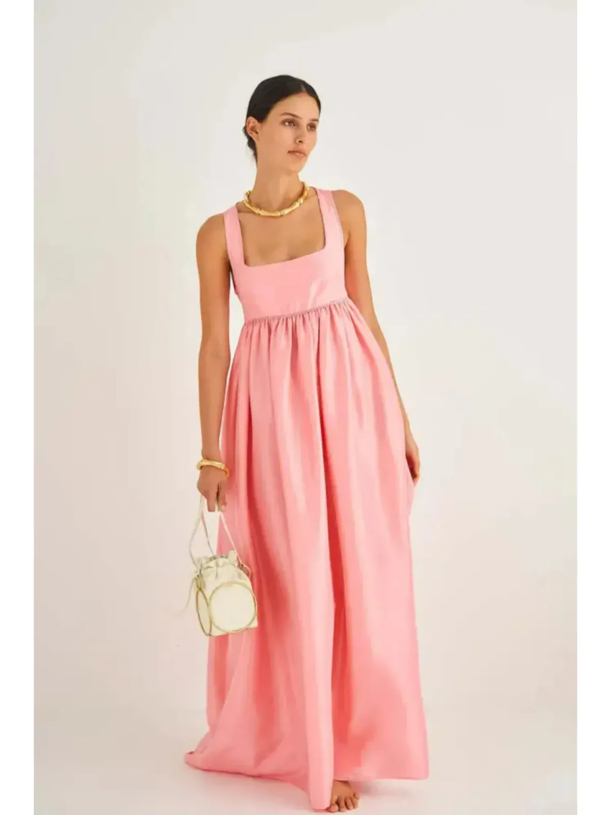 Oroton Strappy Sun Dress Pink Size AU 10 - Image 1