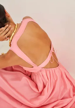 Oroton Strappy Sun Dress Pink Size AU 10 for rent on The Volte - image 3