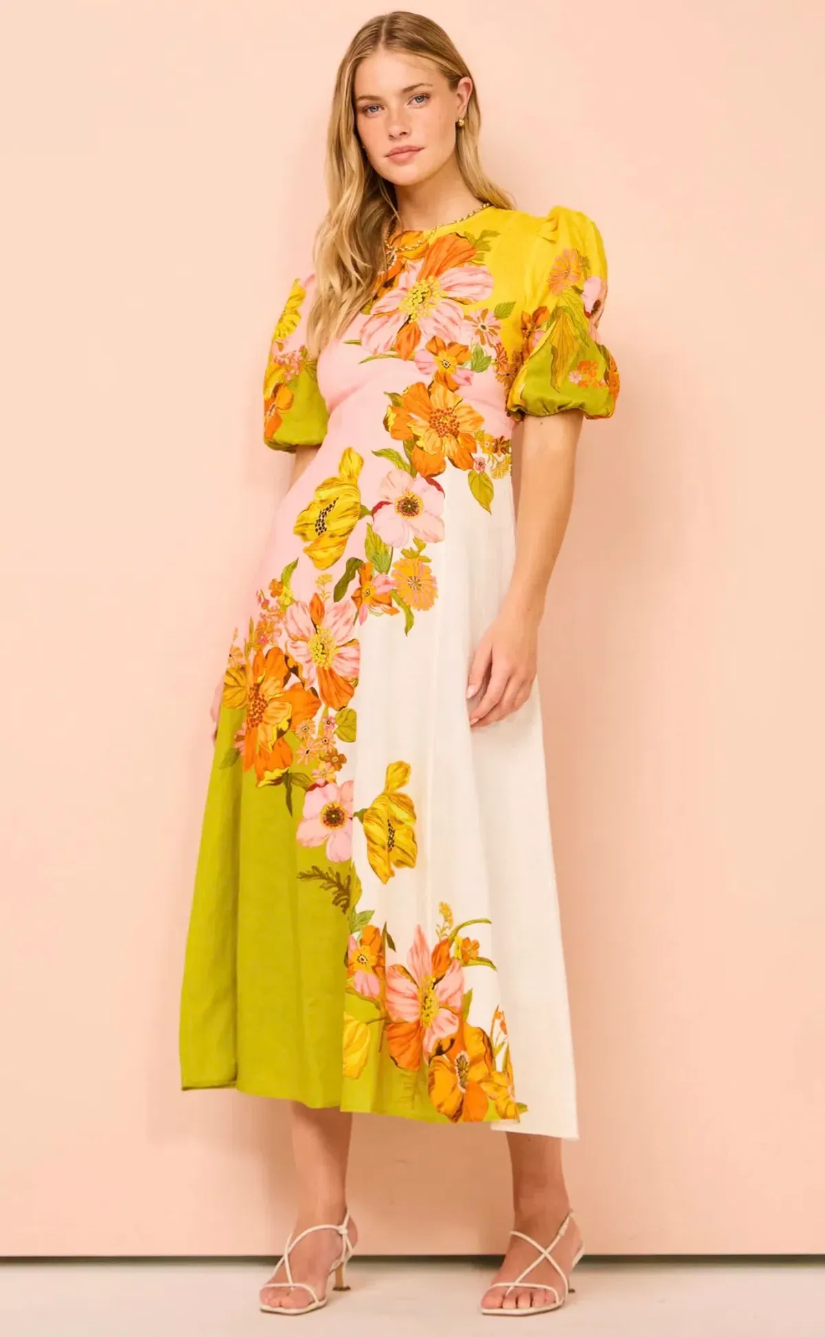 Alemais Silas Midi Dress Floral Size AU 16 - Image 2