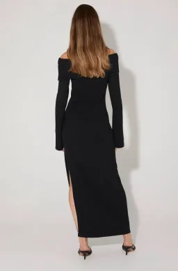 Hansen and Gretel Belair Knit Midi Dress Black Size S/ Au 8 for rent on The Volte - image 3