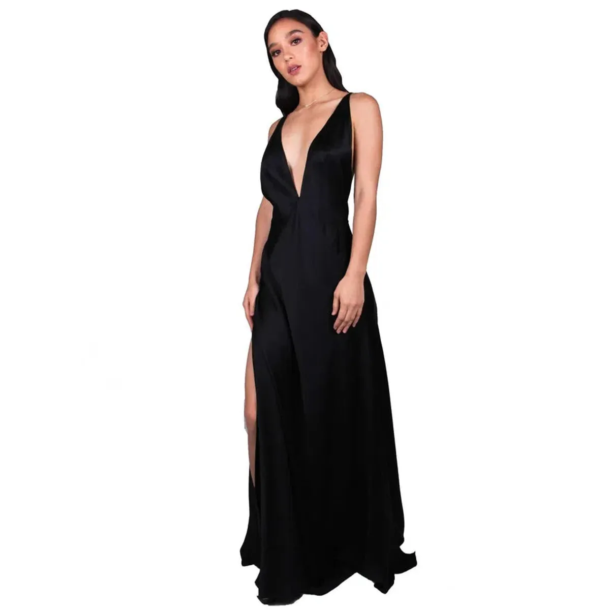 Michael Lo Sordo Bond Paloma Maxi Dress Black Size 6 - Image 1