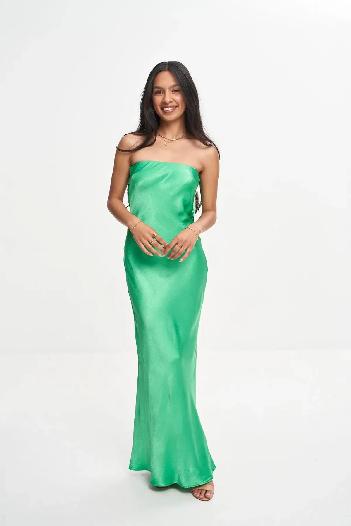 Bec & Bridge Moondance Strapless Dress Green Size 10 - Image 1