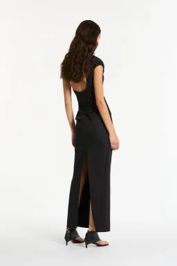 Sir The Label Giacomo Gathered Gown in Black Size 8 for rent on The Volte - image 4