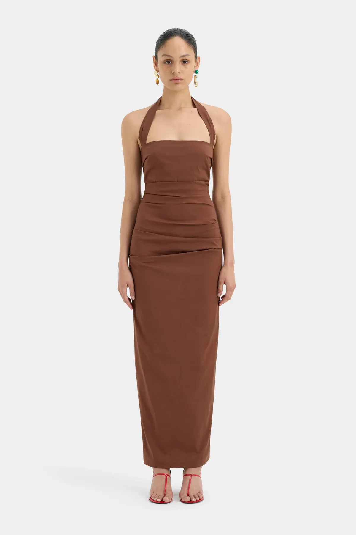Sir The Label Nikki Gown in Brown Size 2 / AU 10 - Image 1