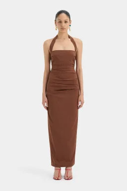 Sir The Label Nikki Gown in Brown Size 2 / AU 10 for rent on The Volte - image 1