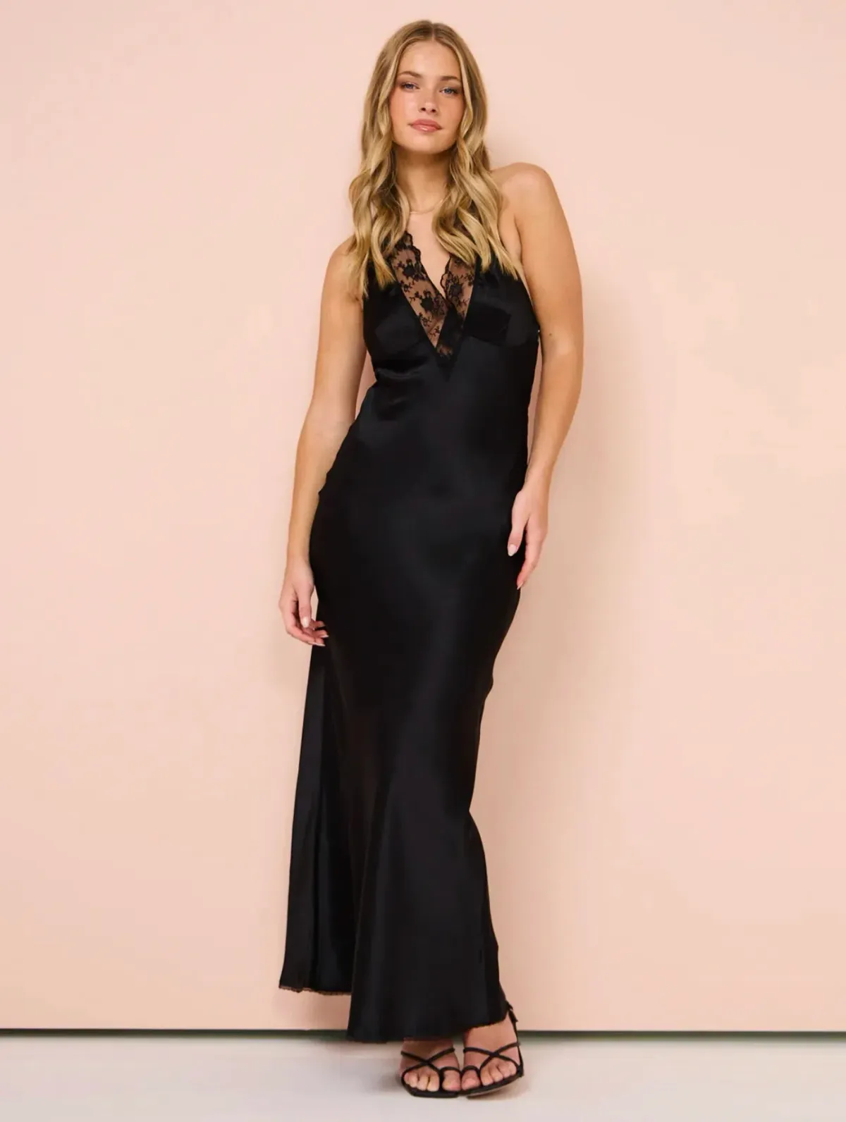 Sir The Label Aries Halter Gown In Black Size 2 / AU 10 - Image 1