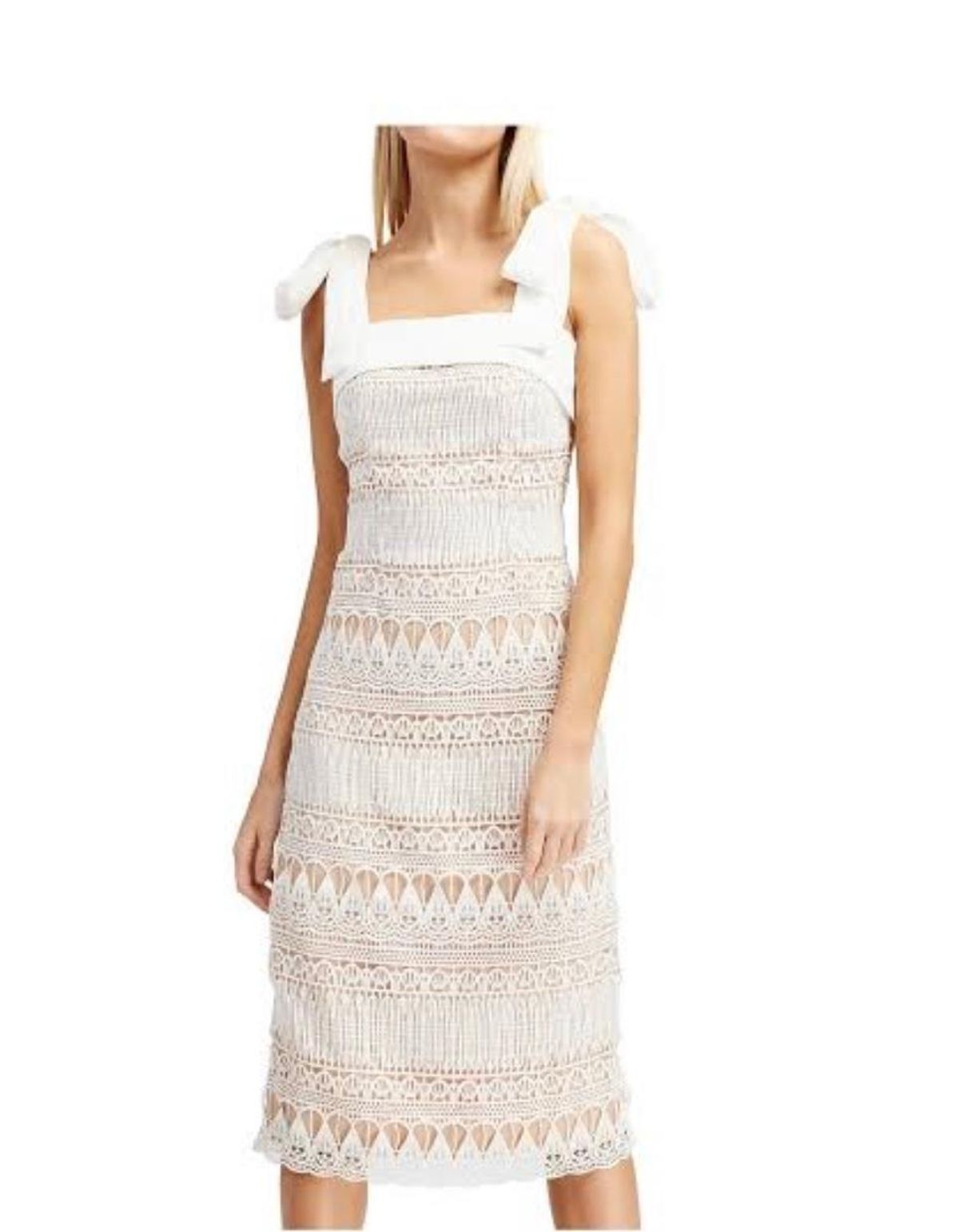 Keepsake The Label Walk On By Dress Cream Size 8 - Image 1