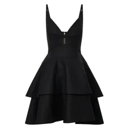 Oroton Tiered Bodice Dress Black Size 8 for rent on The Volte - image 6