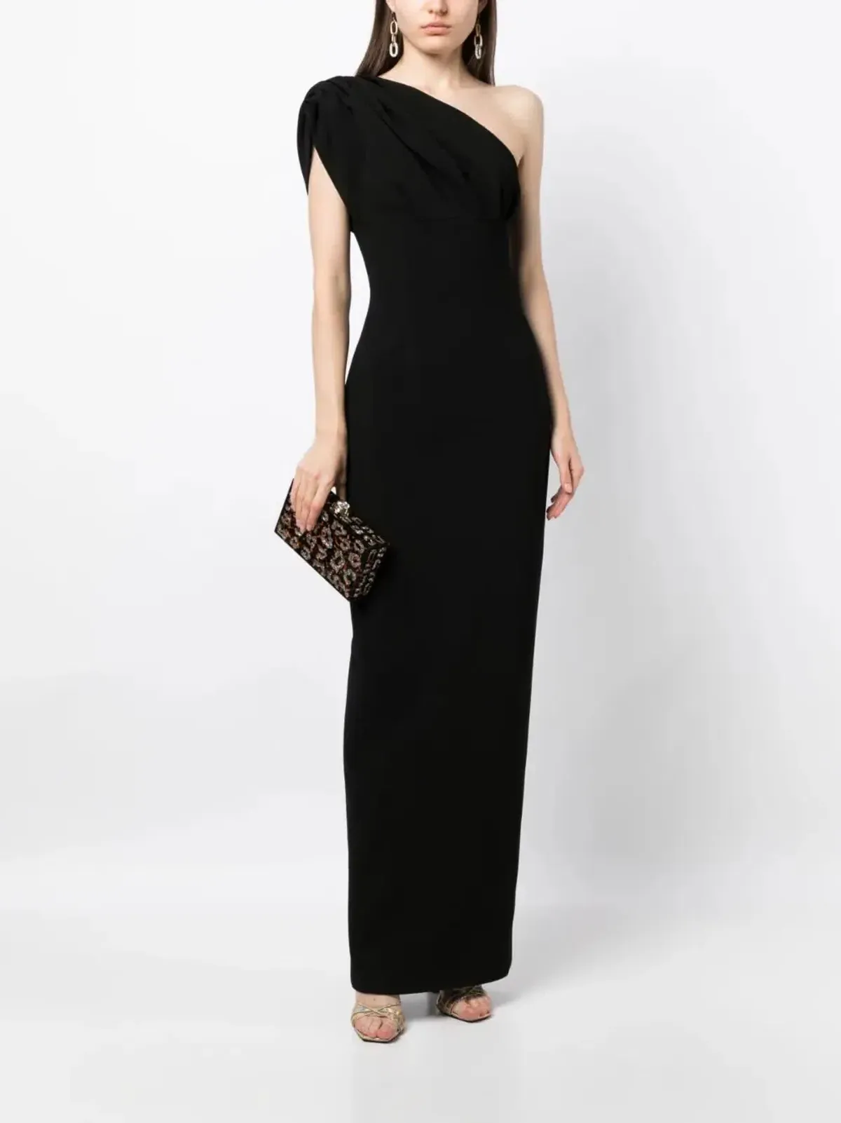 Rachel Gilbert Winnie Gown in Black Size 12 - Image 1