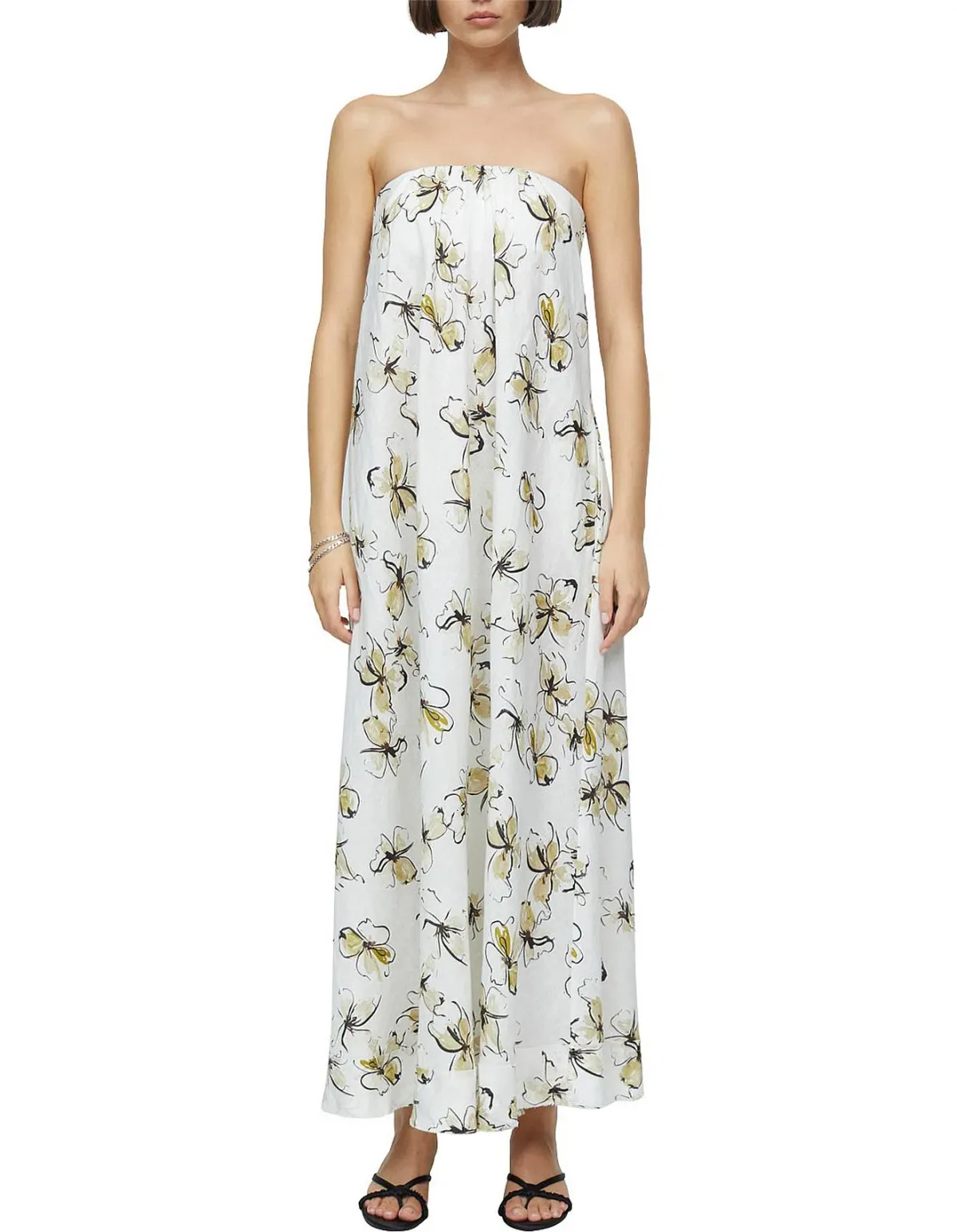 Bec & Bridge Giselle Strapless Maxi Dress Floral Size 10 - Image 4