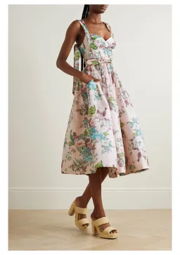 Zimmermann Matchmaker Midi Dress Floral Size 1 / AU 10 for rent on The Volte - image 1