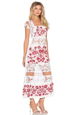 For Love and Lemons Cecelia Maxi Dress White Size 6 for rent on The Volte - image 2