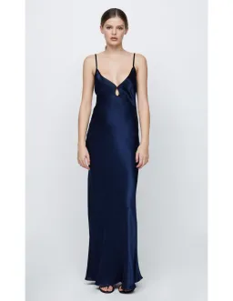 Bec & Bridge Cedar City Maxi Dress with Cut Out Navy Black Size 10 for rent on The Volte - image 1