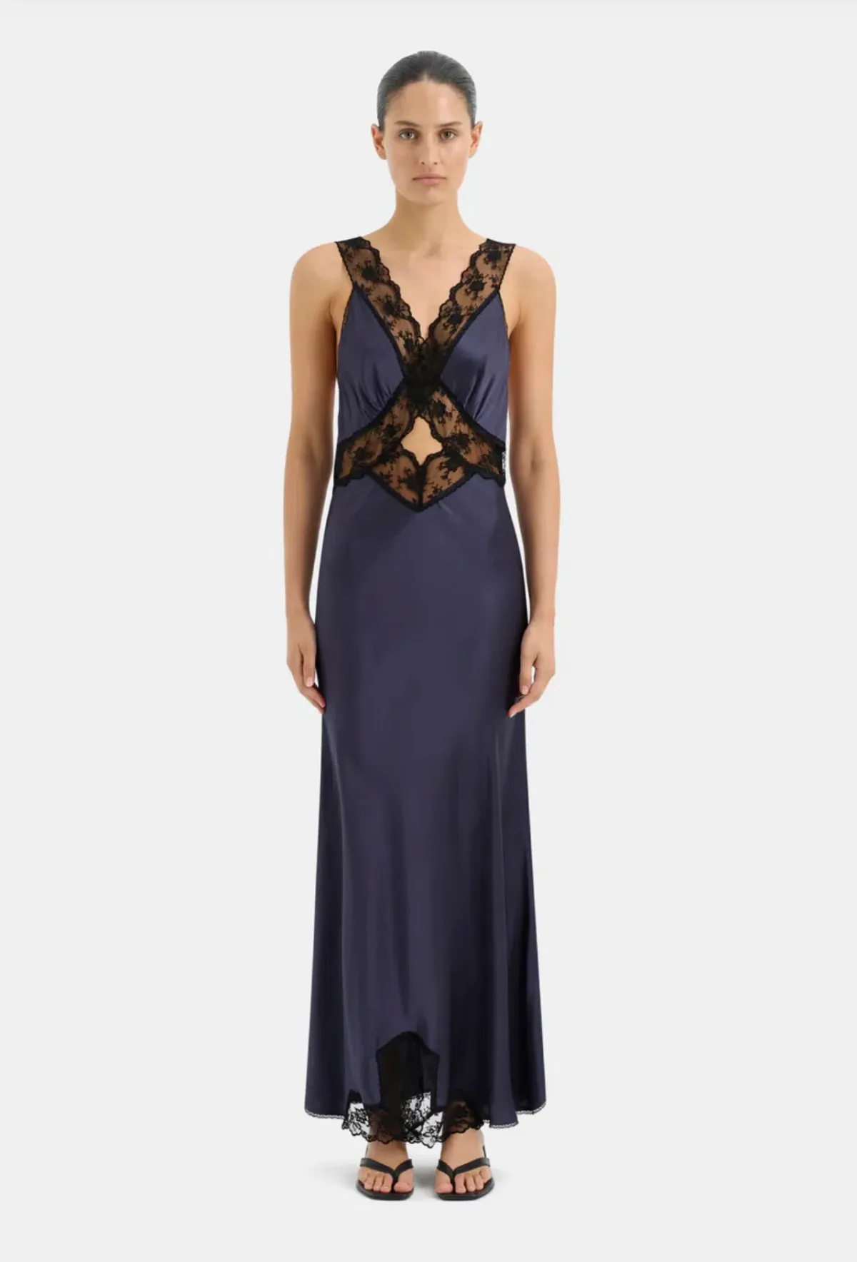 Sir the Label Aries Cut Out Gown Navy Size 3 / AU 12 - Image 2