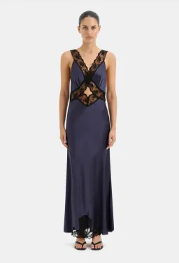 Sir the Label Aries Cut Out Gown Navy Size 3 / AU 12 for rent on The Volte - image 2