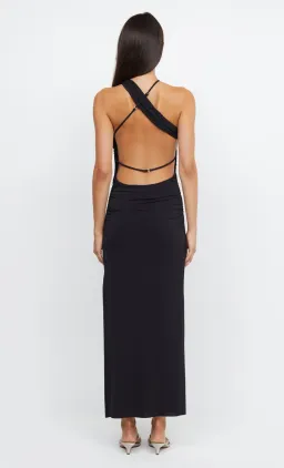 Bec & Bridge Montana Cross Over Asymmetrical Backless Dress in Black Size 6 for rent on The Volte - image 2