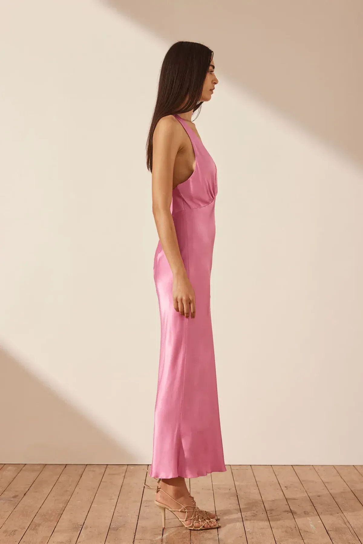 Shona Joy Arienzo Plunged Dress Pink Size 8  - Image 2