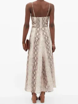 Zimmermann Bellitude Python Cut Out Dress Print Size 1 / 10 for rent on The Volte - image 3