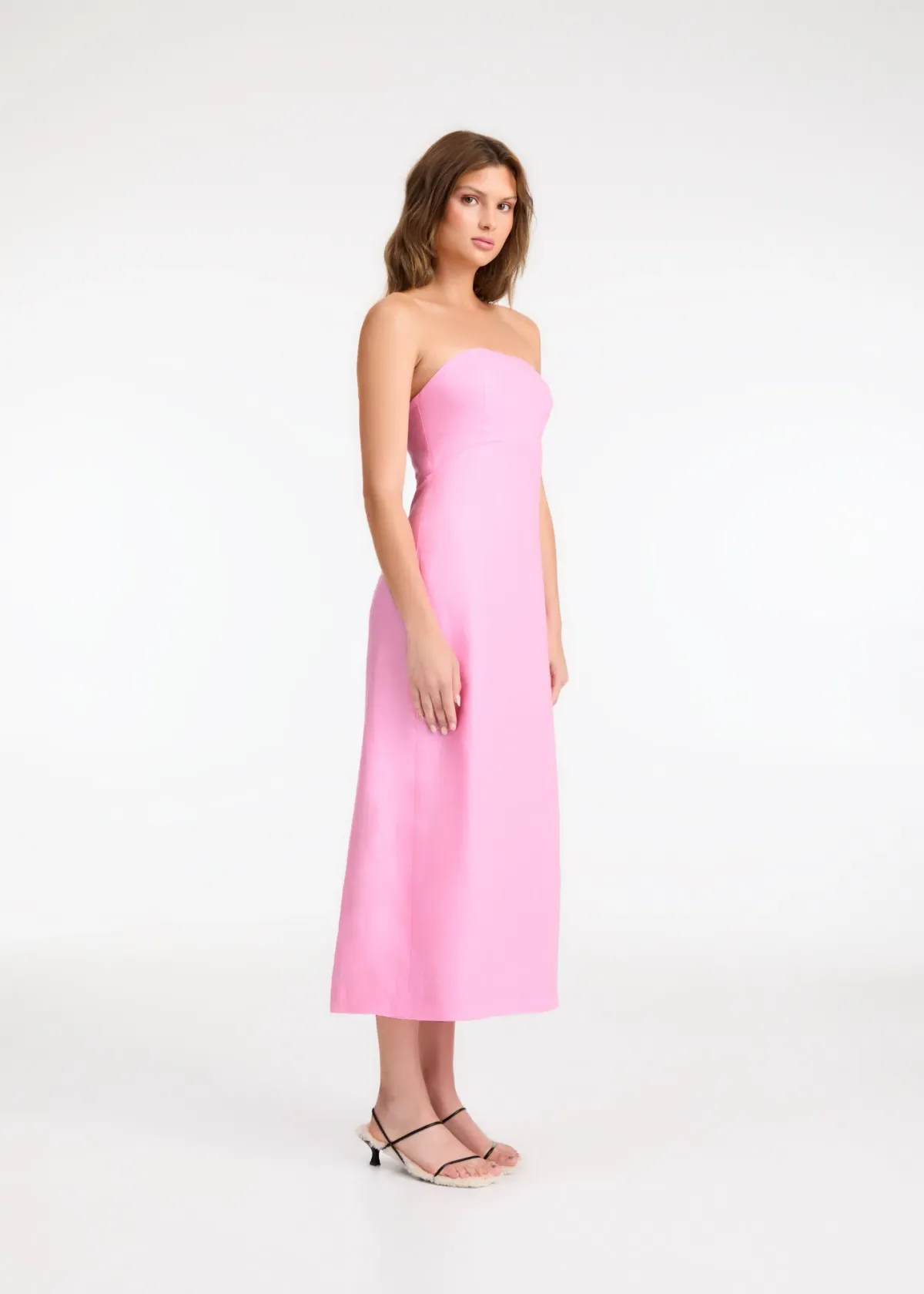 Roame Perez Midi Dress Pink Size 12 - Image 2